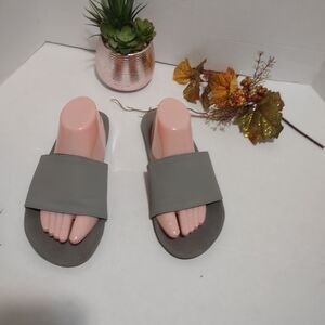 Gray Women's Slide Sandals